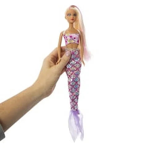 Black Hair & Blonde Hair Mermaid Doll (2 Doll) T492