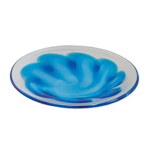 Blue Glass Hand Blown Art Centerpiece H18389