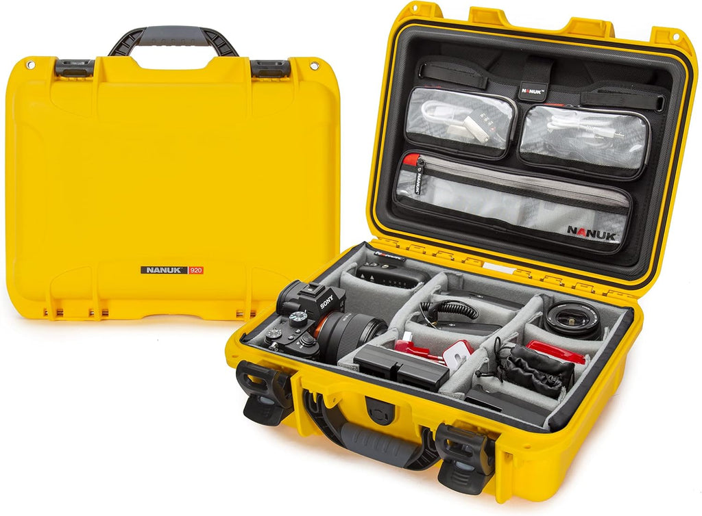 Red Waterproof Hard Case with Padded Dividers S223896
