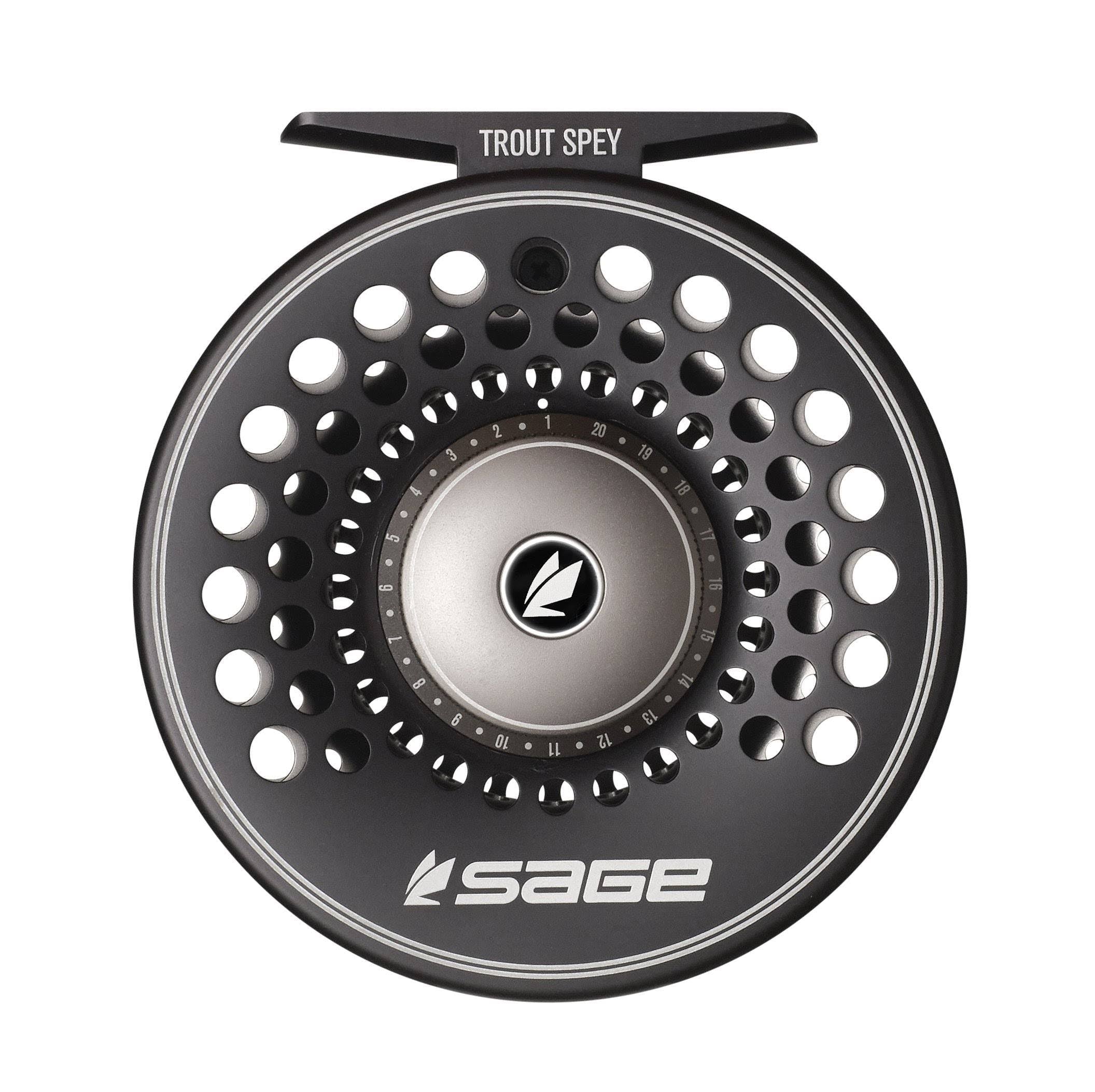 Sage Trout Spey Fly Reel - 3/4/5 - Stealth/Silver T6776