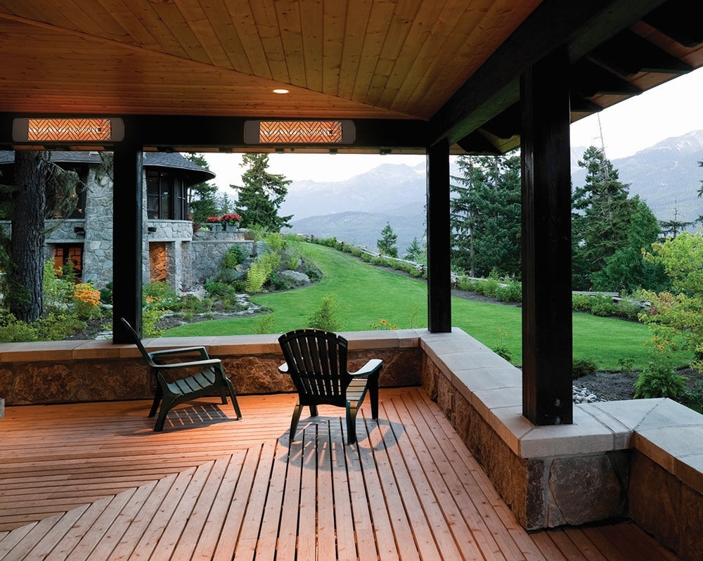 Black Finish Outdoor Wall Mount Electric Heater I209