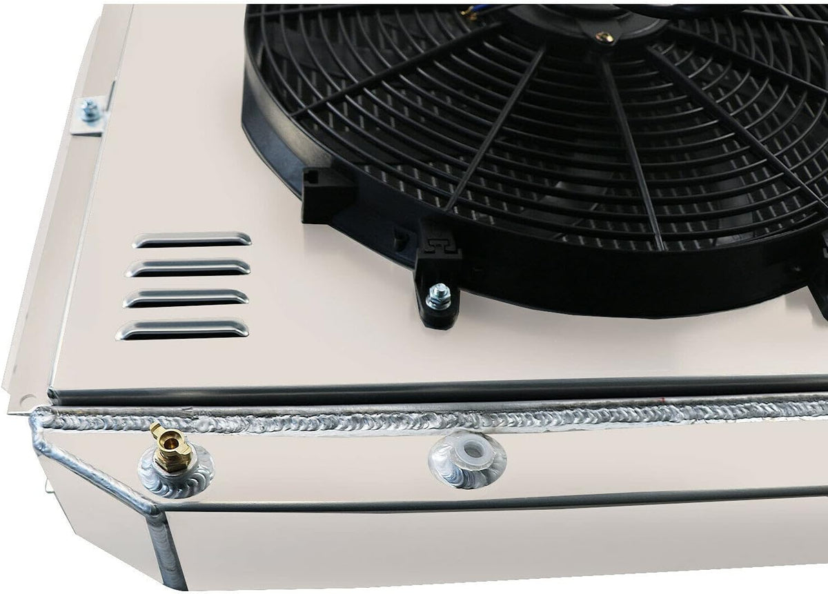 All Aluminum 4 Row Radiator with Shroud and Fan N249727