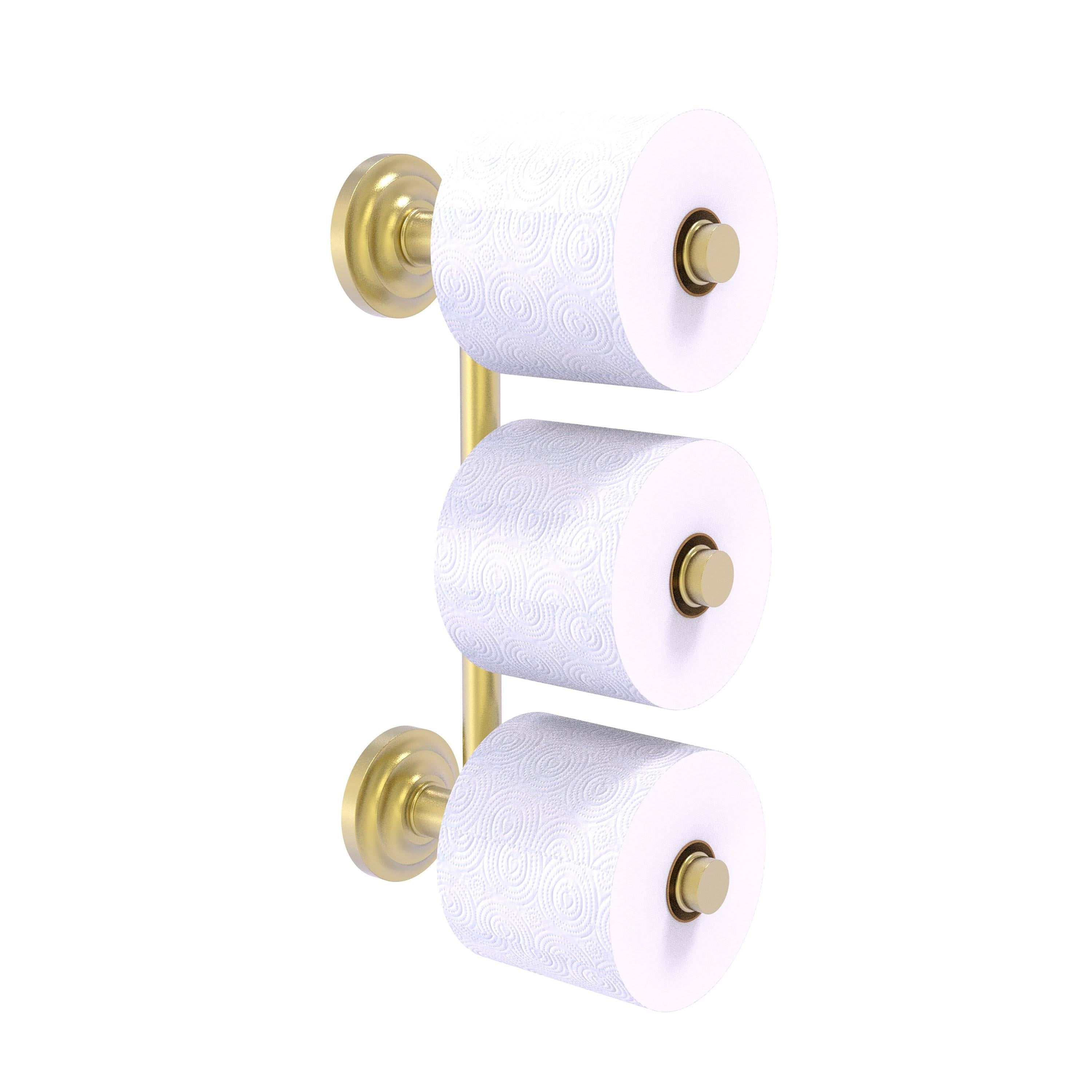 Satin Brass Wall Mount Toilet Paper Holder Y9980