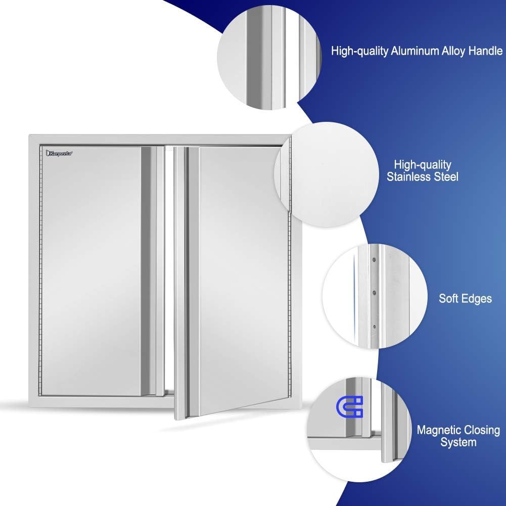 42 W X 21 H Stainless Steel Outdoor Kitchen Door D7715