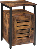 Rustic Brown Wood Nightstand Set of 2 K5858