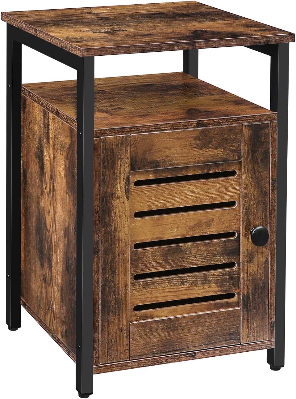 Rustic Brown Wood Nightstand Set of 2 K5858