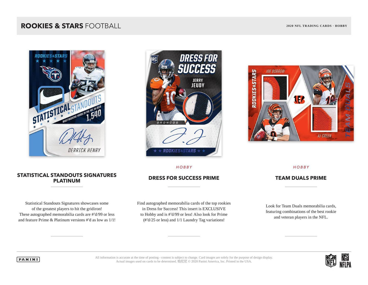2020 Panini Football Trading Card Hobby Pack E140