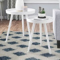 2 Piece Nesting Tables White H7817