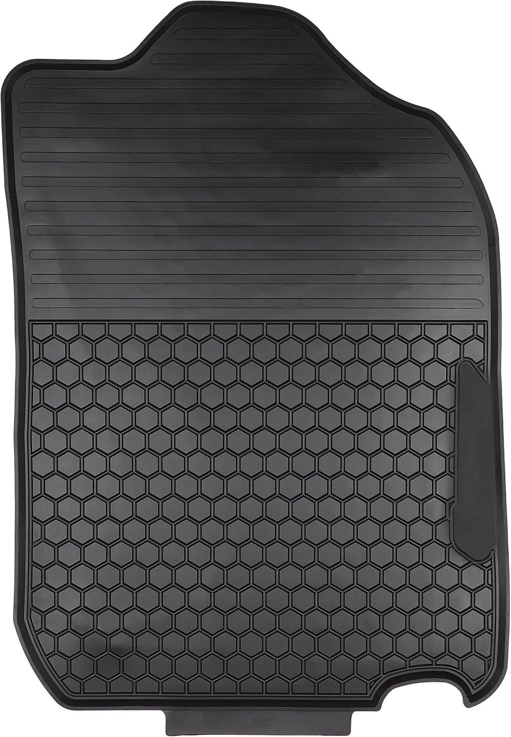 Rubber All Weather Floor Mats Set for Front and Rear Seat F54536