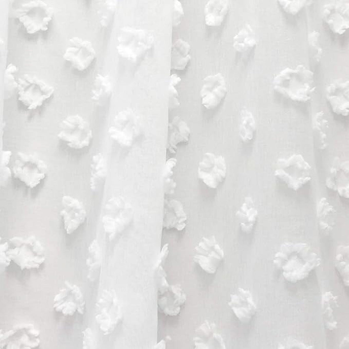 Off White Voile Chiffon Sheer Rod Pocket Door Curtain 52 Inch by 72 Inch C813081