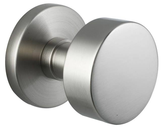 Satin Nickel Round Knob Privacy Set Y4569