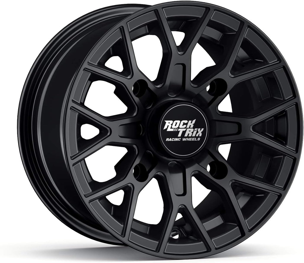 14x7 Matte Black ATV Wheels Rims Set of 4 M833