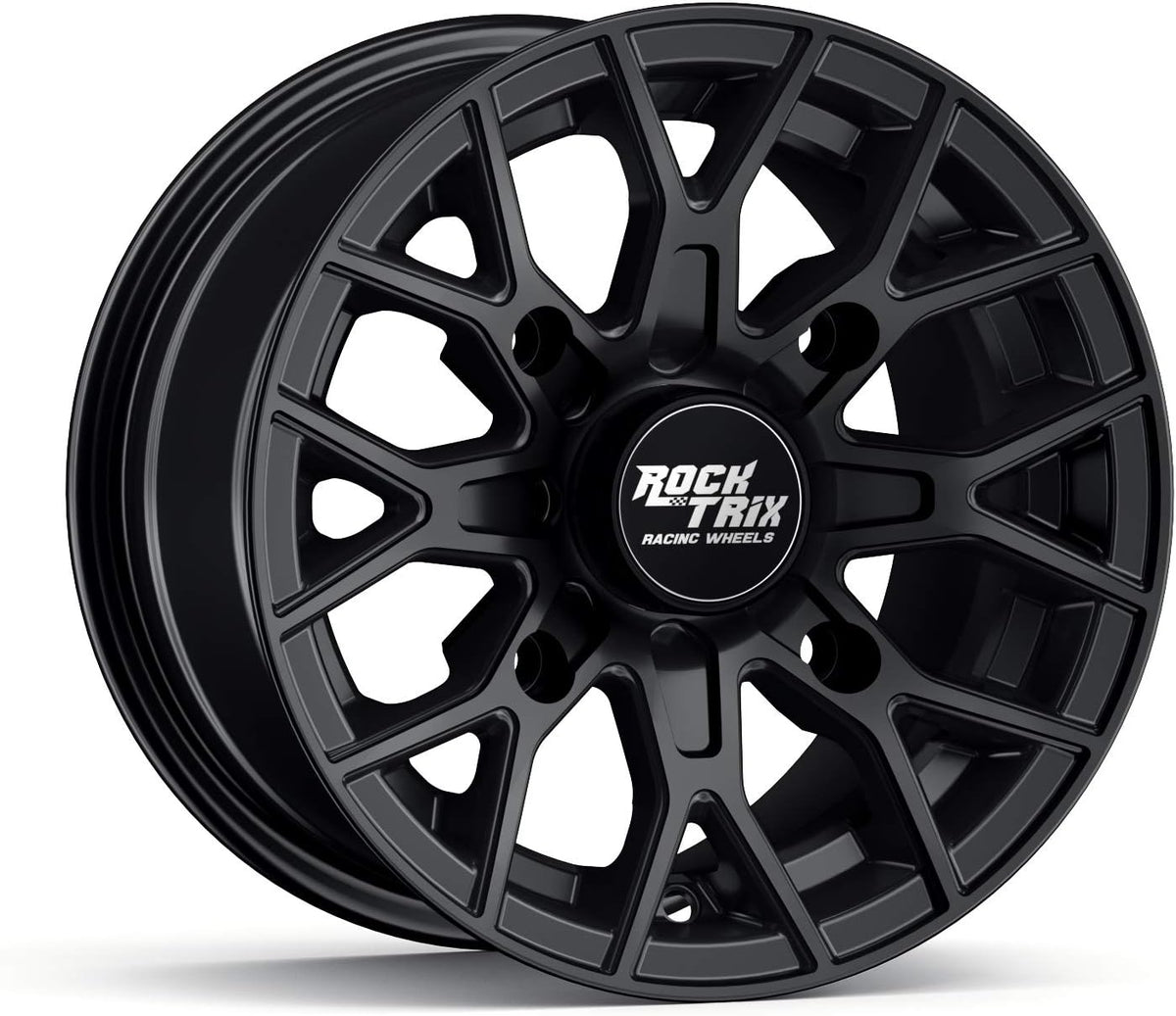 14x7 Matte Black ATV Wheels Rims Set of 4 M833