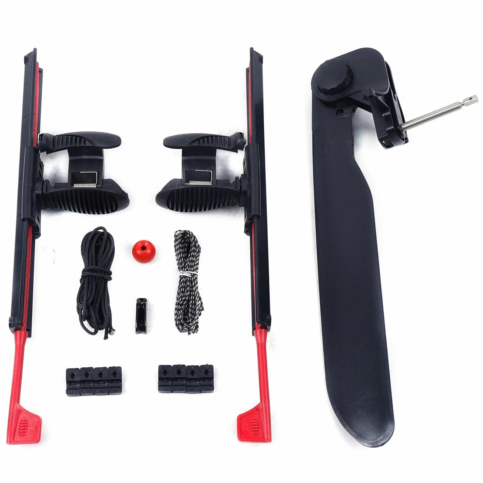 2Pcs Adjustable Kayak Foot Braces Pedals with Rudder Foot Control System Z417