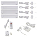 6 inch Cool White Modular LED Under Cabinet Lighting Standard Kit (4 Panel) H356