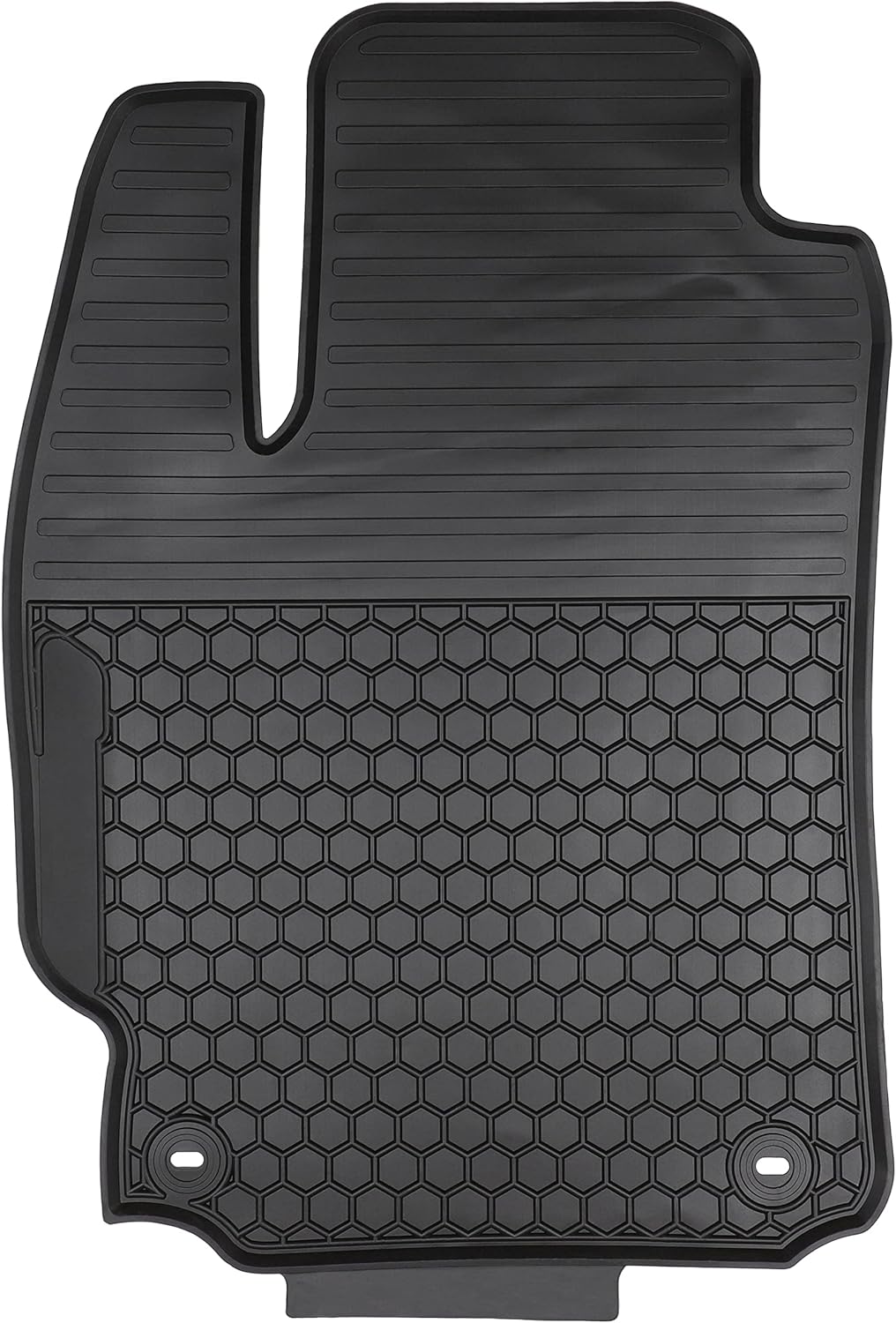 Rubber All Weather Floor Mats Set for Front and Rear Seat F54536