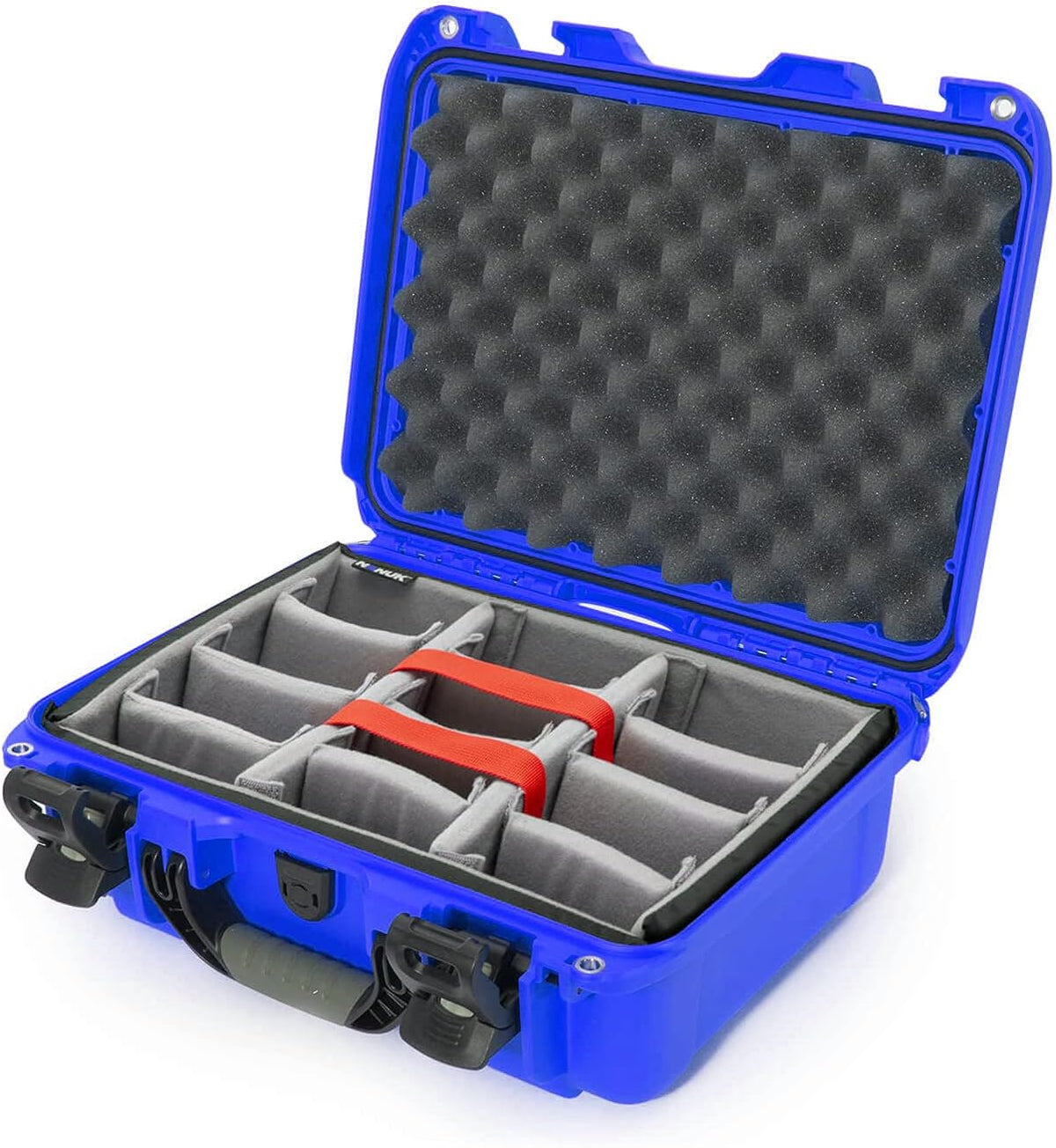 Red Waterproof Hard Case with Padded Dividers S223896