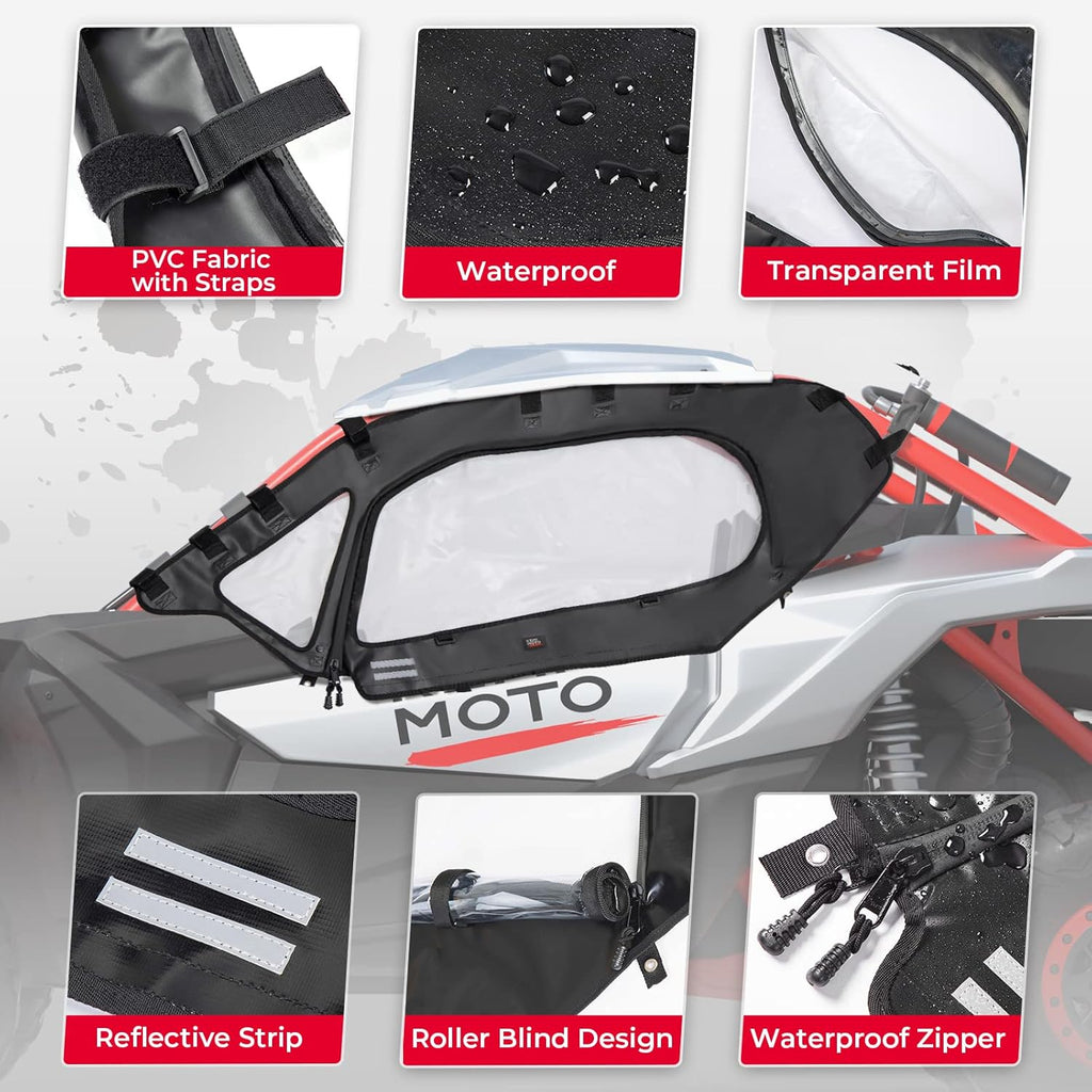 Soft Upper Door Set Kit for UTV Soft Cab Doors C8945