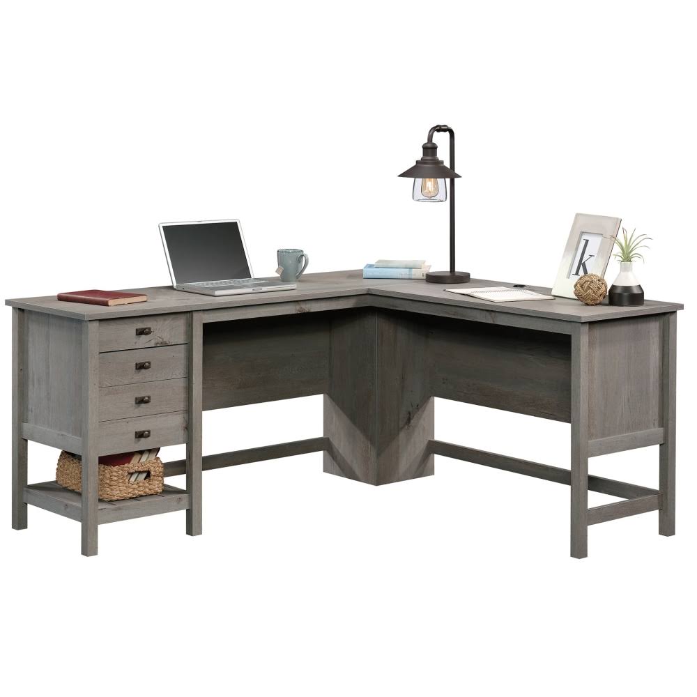 L Shaped Computer Desk in Mystic Oak D1920