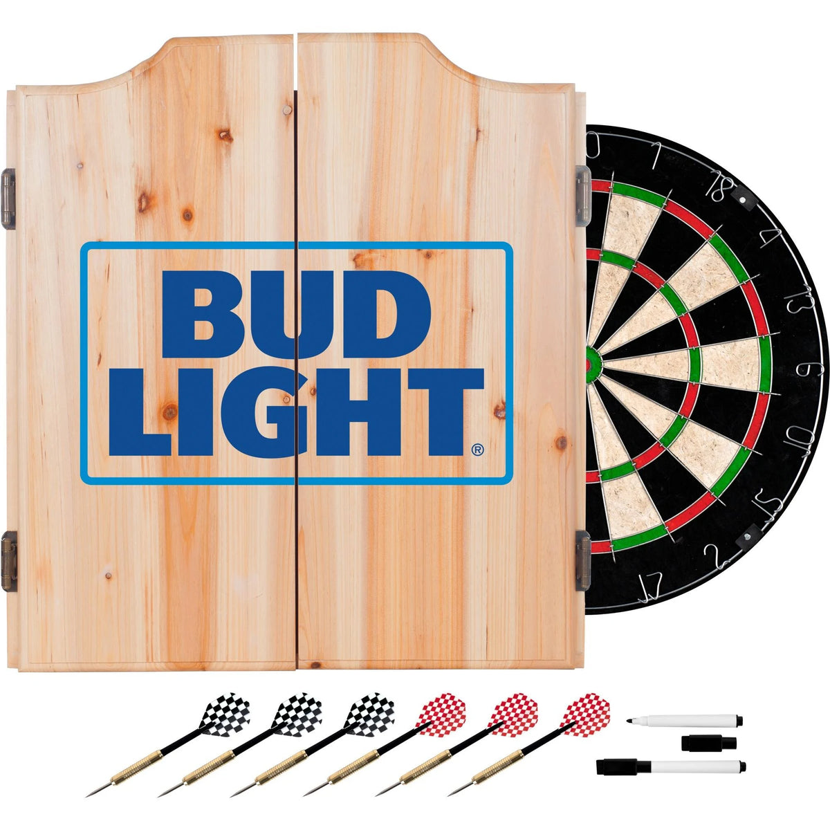 Dart Cabinet with Darts and Board Y96259
