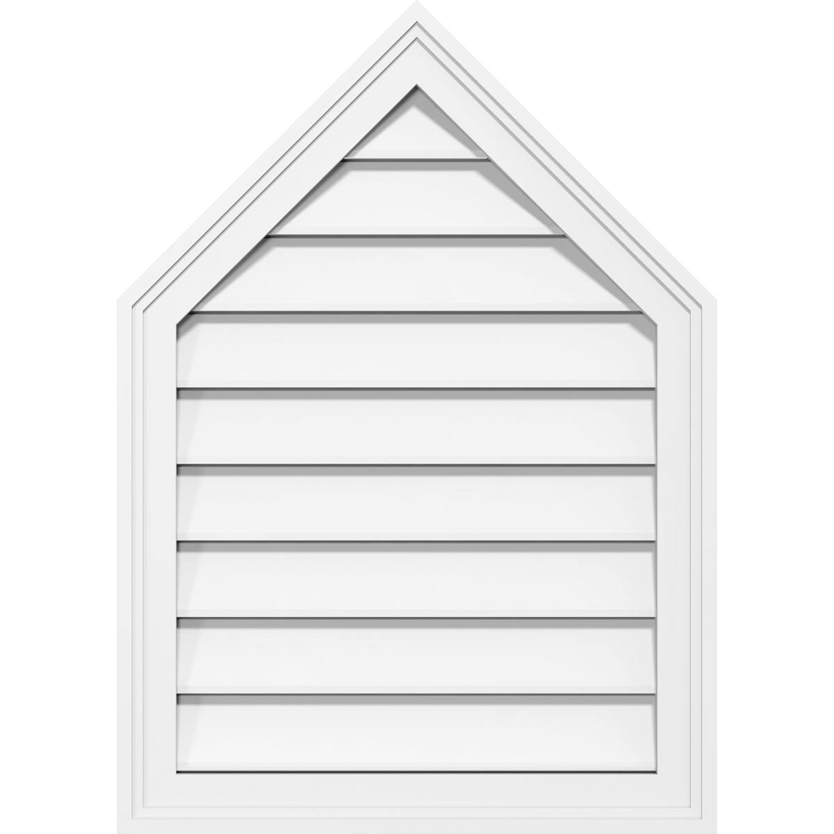 Peaked Top Surface Mount PVC Gable Vent Y9454