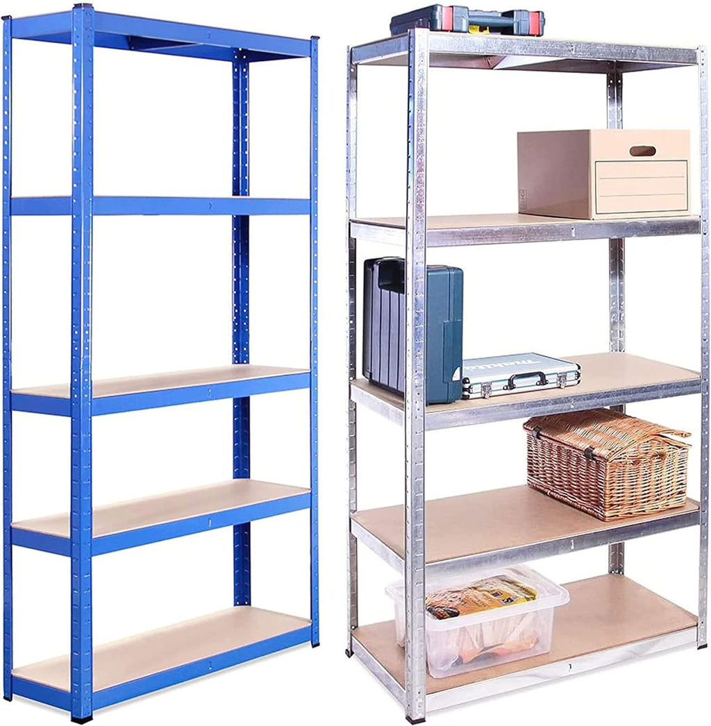 Heavy Duty Garage Shelving Units, 71" H x 35" L x 12" W, Blue J928781
