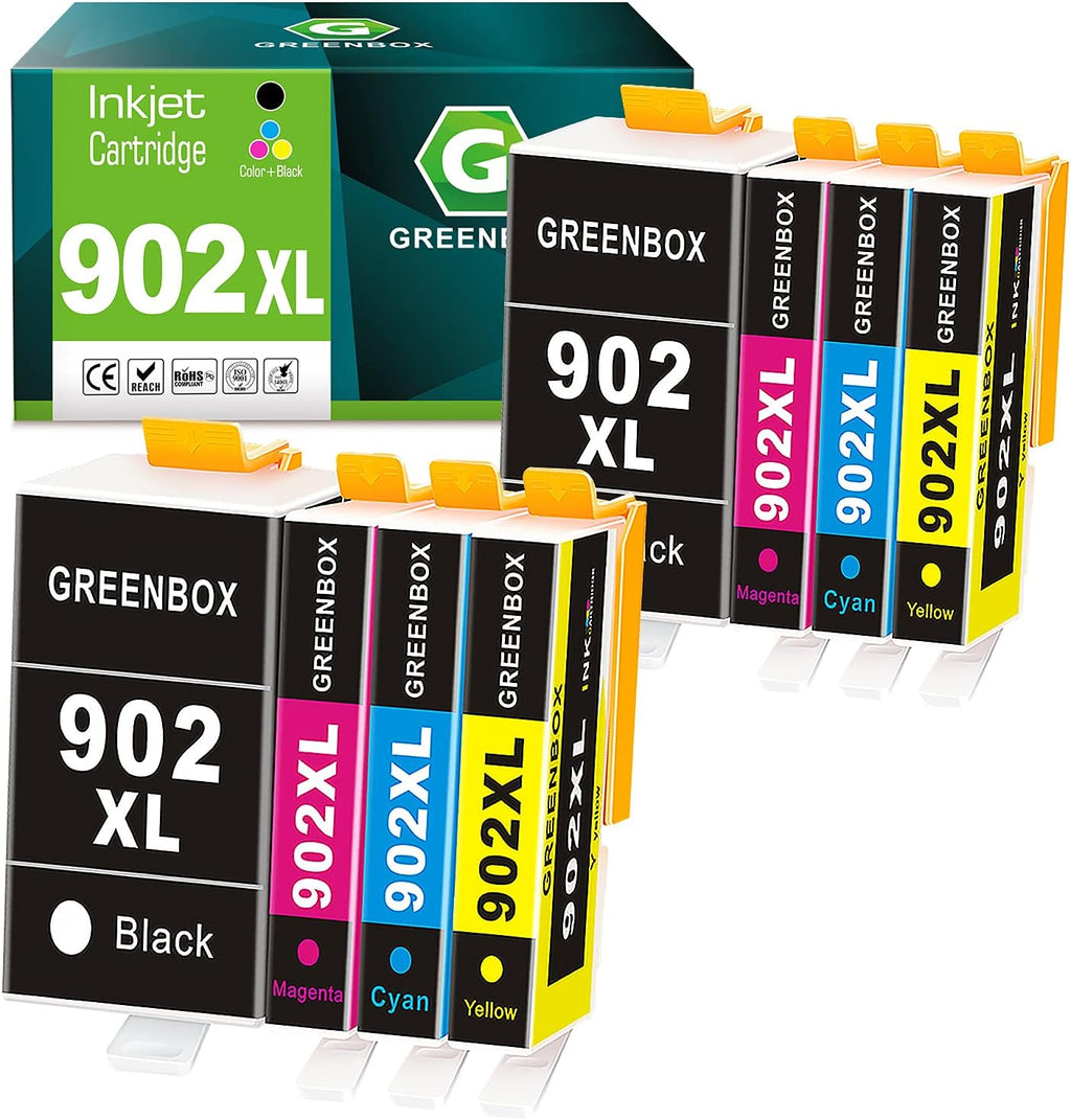 Compatible Ink Cartridges 8Pack for HP 902XL OfficeJet Pro Printers V39748