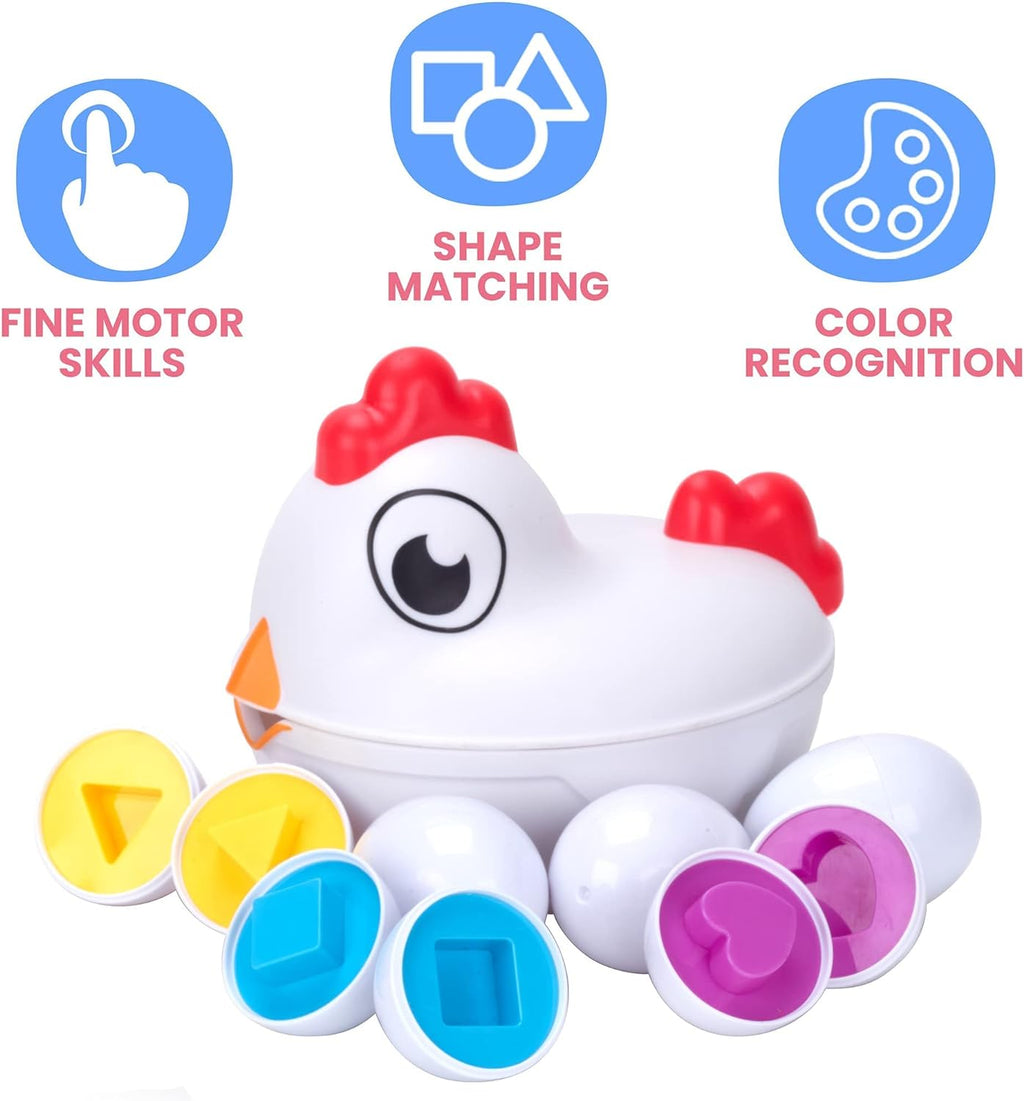 Shape Sorter Matching Eggs Toy for Toddlers M53916