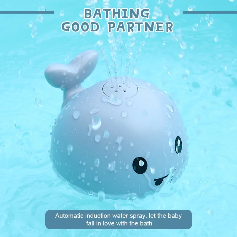 Baby Bath Toys Light up Whale Spray Sprinkler Bathtub Toy M208715