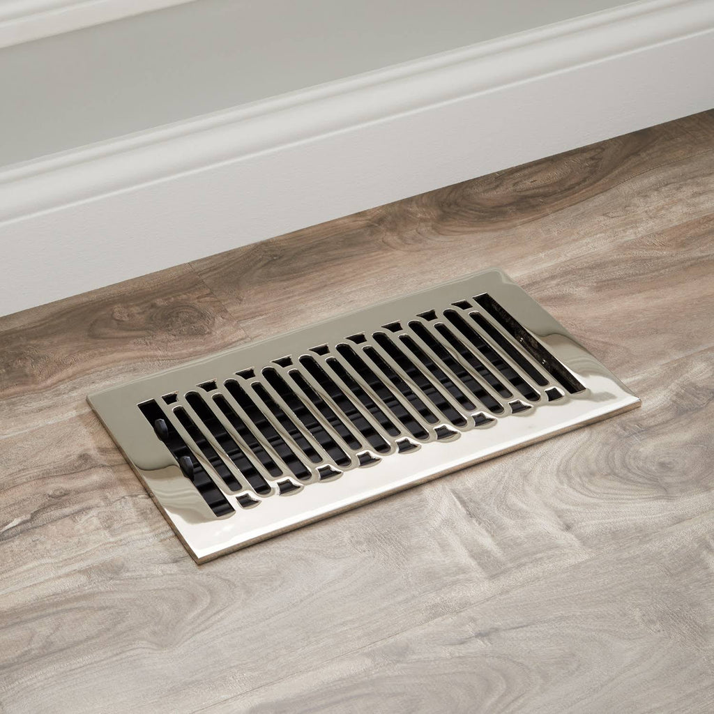 Brushed Brass Floor Register U9038