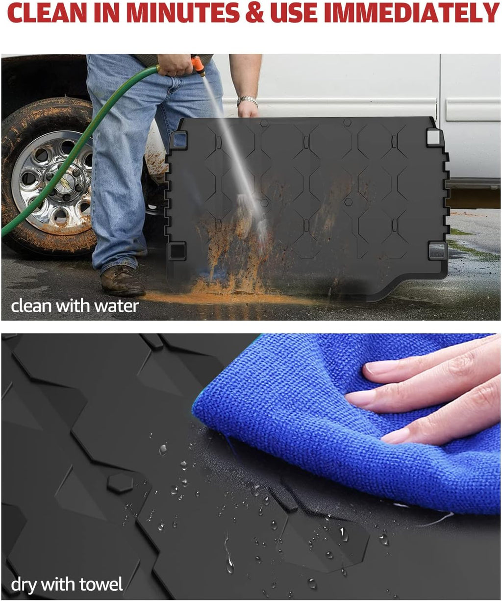 Black TPE Rubber Cargo Bed Mat Liner G66184