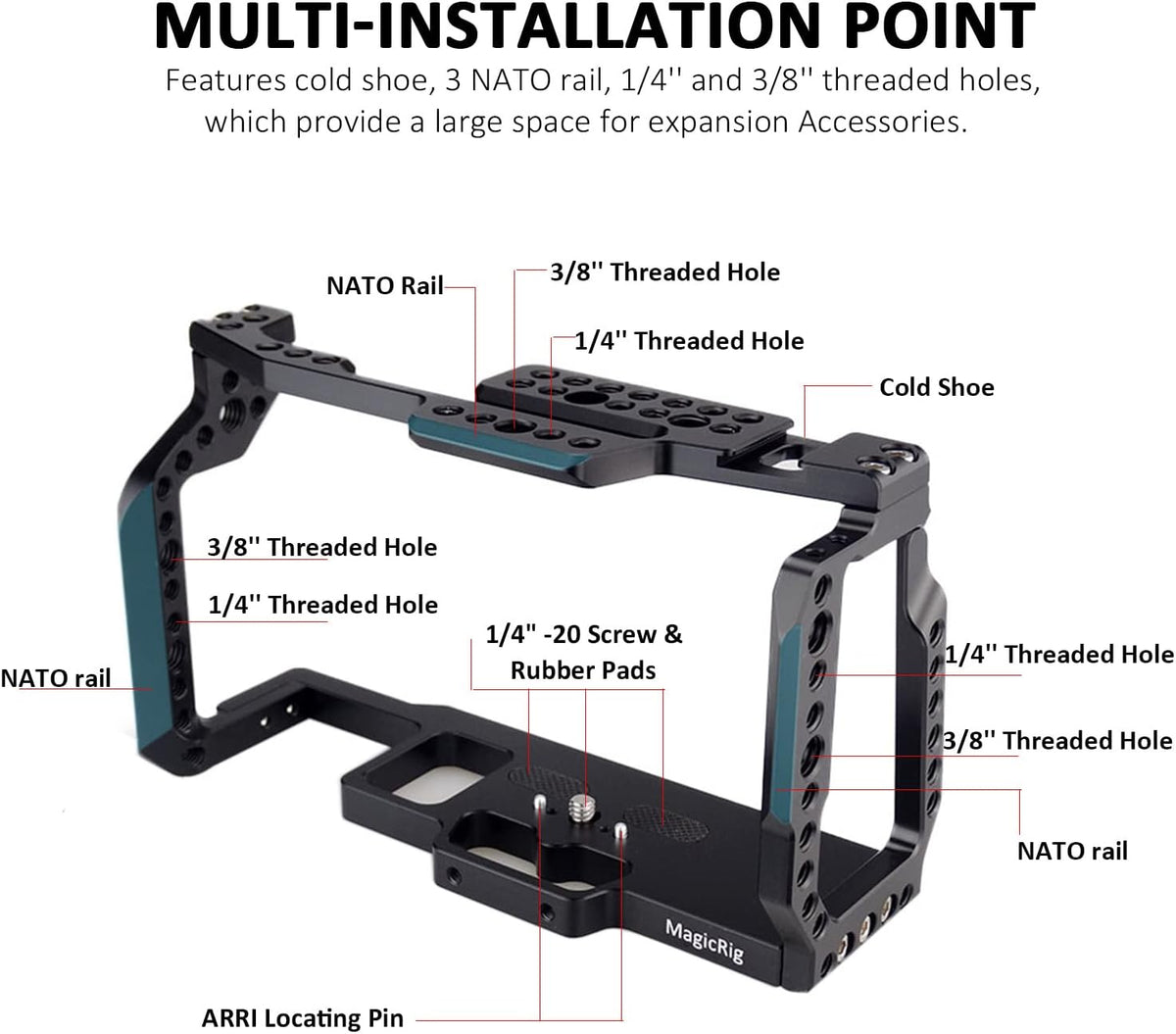 Camera Cage with NATO Top Handle U733293