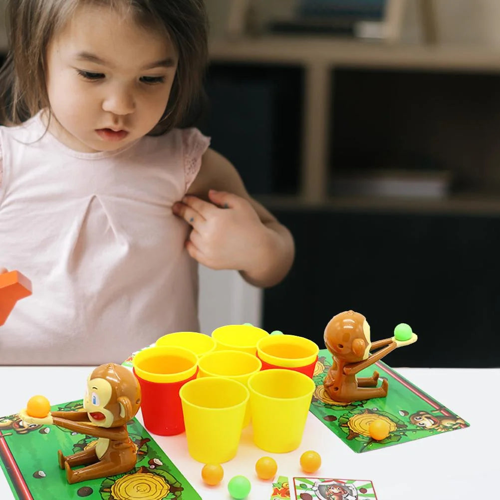 Funny Monkey Shooting Basket Toy Board Game Q41261