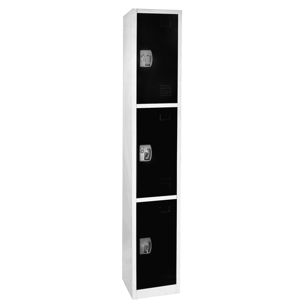 Black 3 Door Locker with 3 Hooks J86099