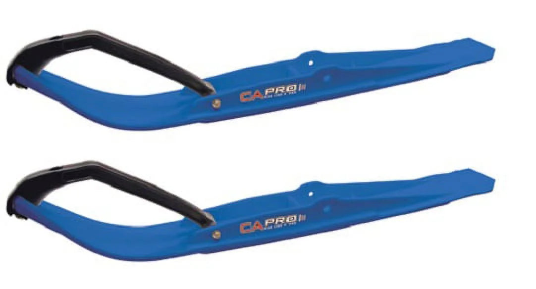 Blue Razor Snowmobile Skis with 10" Round Bars Complete Kit L9964