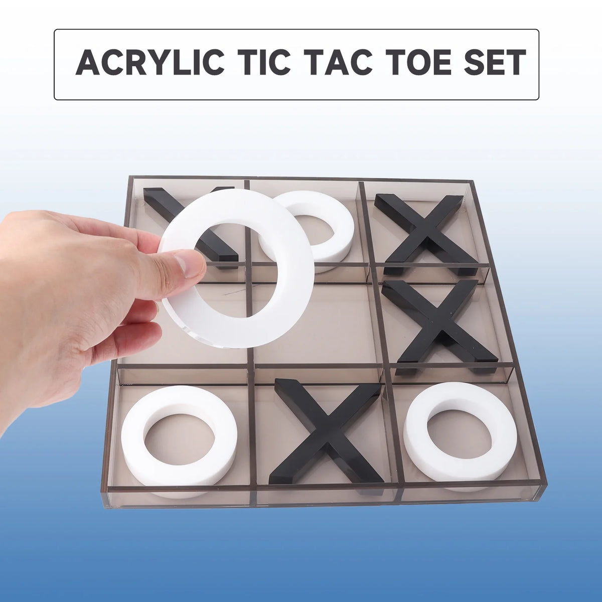12" Giant Acrylic Tic-Tac-Toe Game Set K9214