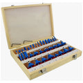 35-Piece Tungsten Carbide Router Bit Set with 1/4x22 inch Shank G79236