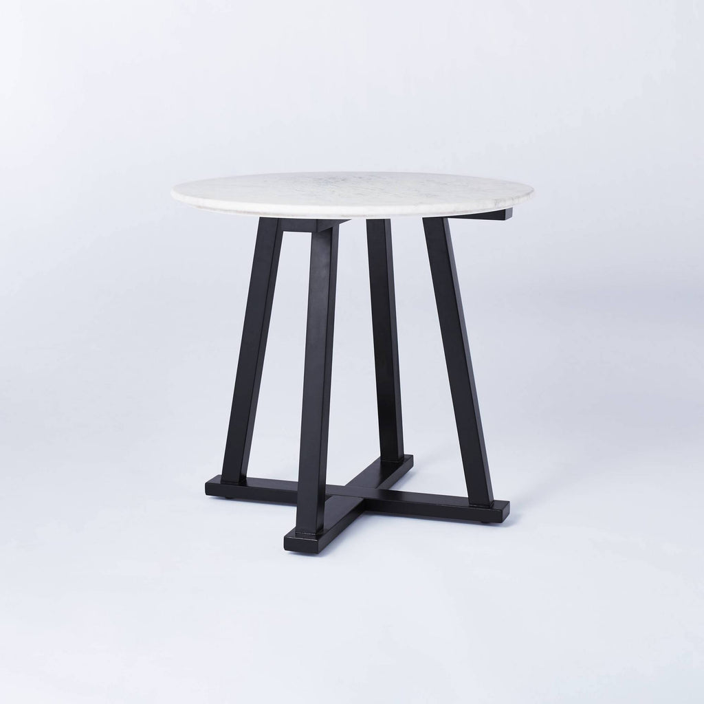 White Marble Accent Table V57512