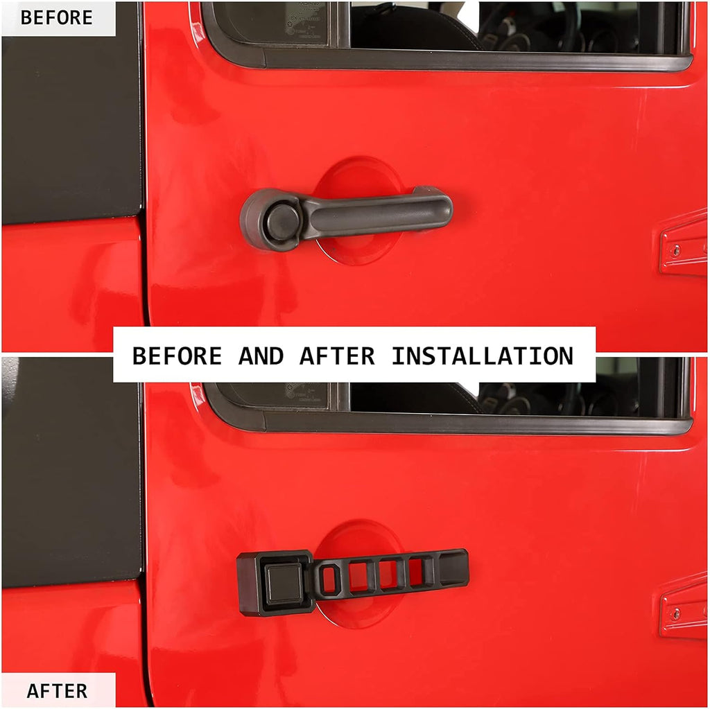 Mechanical Hollow Shape Handle Replacement Part for Jeep Wrangler JK JKU 2007-2018 (5 Handle /Set) Pack of 2 Y7919