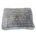 Faux Fur Cocoa Rectangle Pet Bed O73471