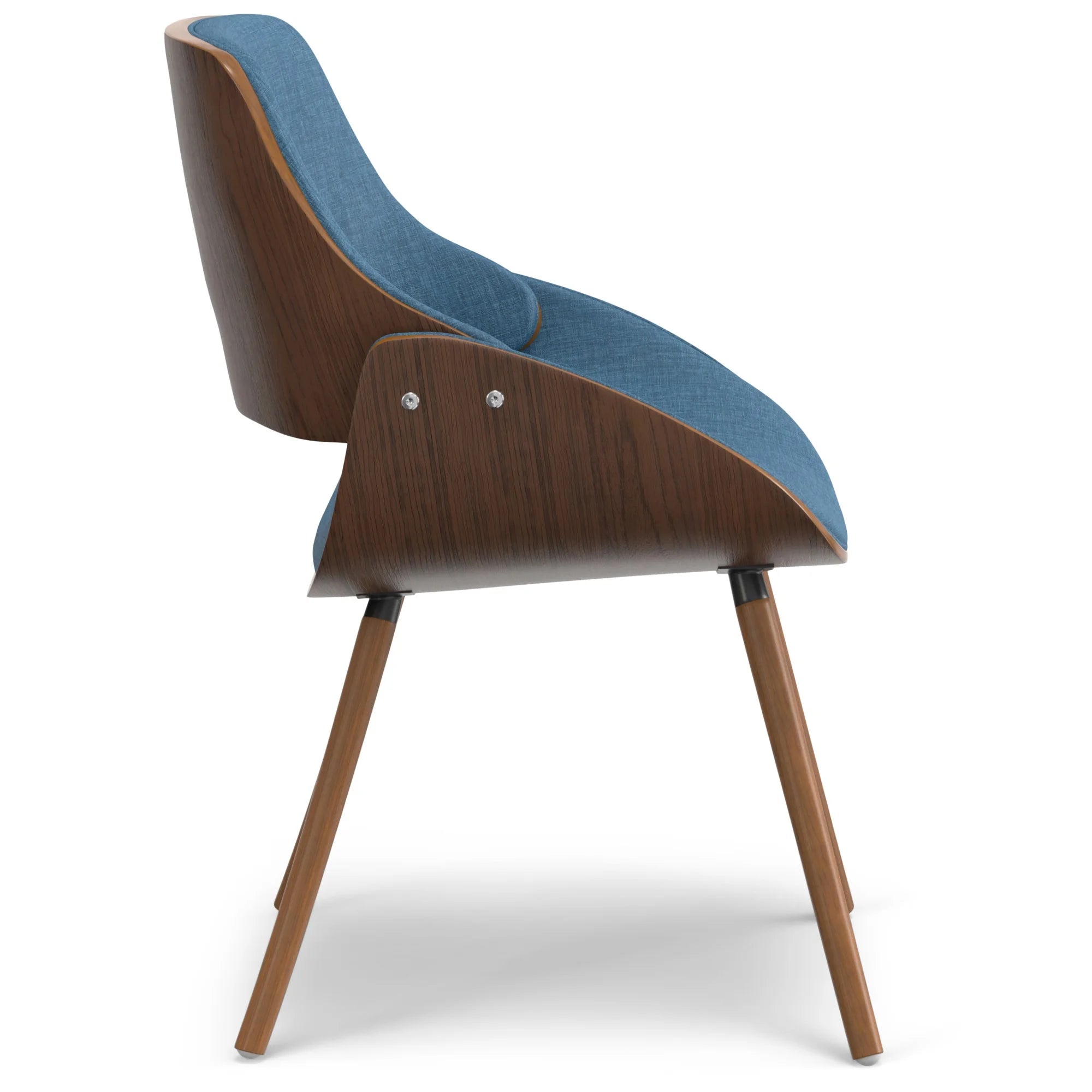 Deep Tan Polyester Linen Dining Chair Q45743