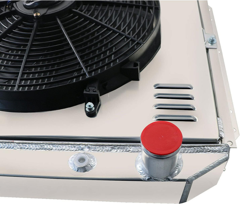 All Aluminum 4 Row Radiator with Shroud and Fan N249727