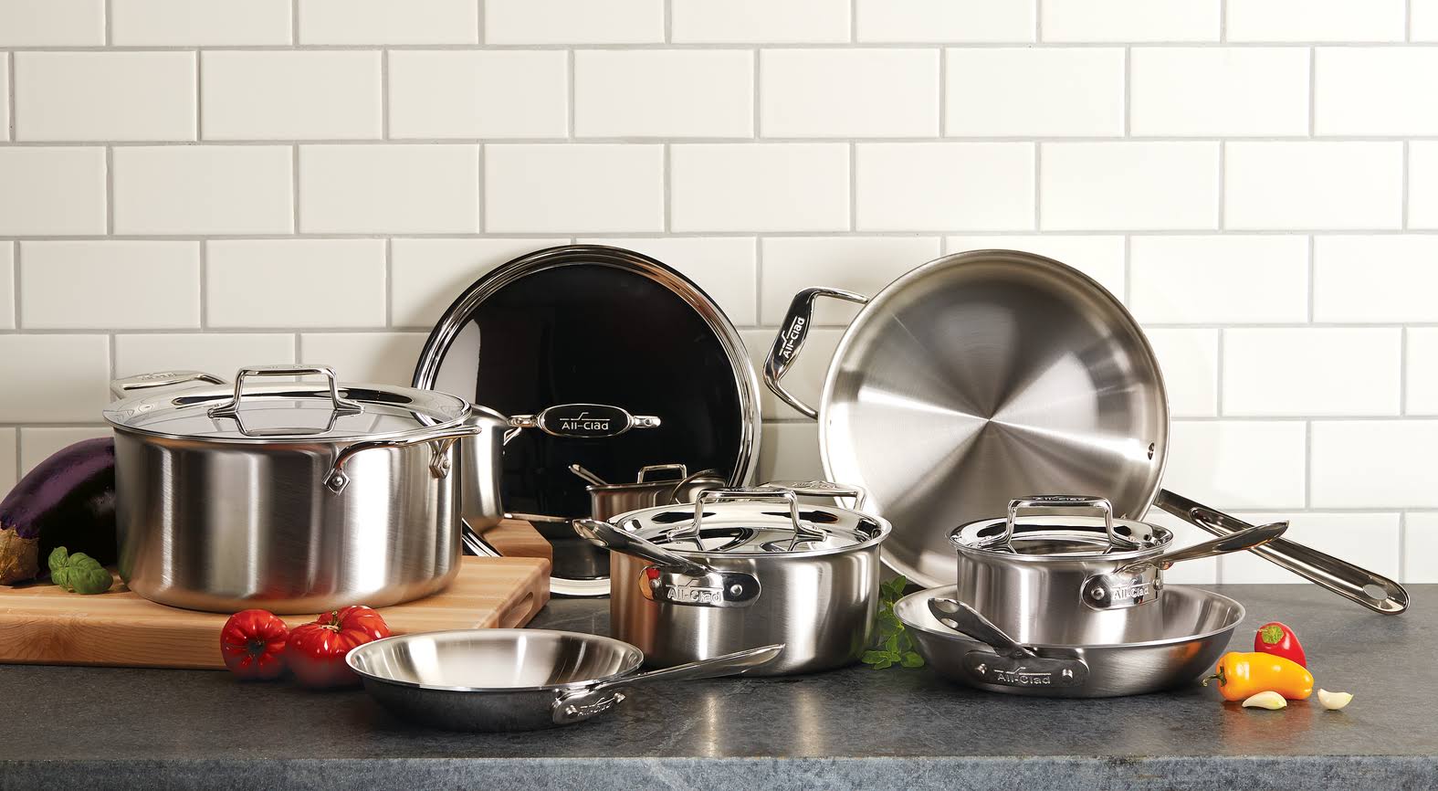 Brushed Stainless 10x22 Fry Pan R9031