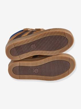 Camel High Top Trainers with Touch Fasteners D35381