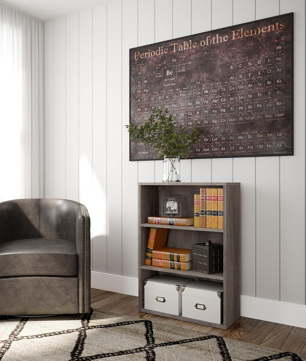 Grayish Brown Bookcase with 2 Adjustable Shelves M22506