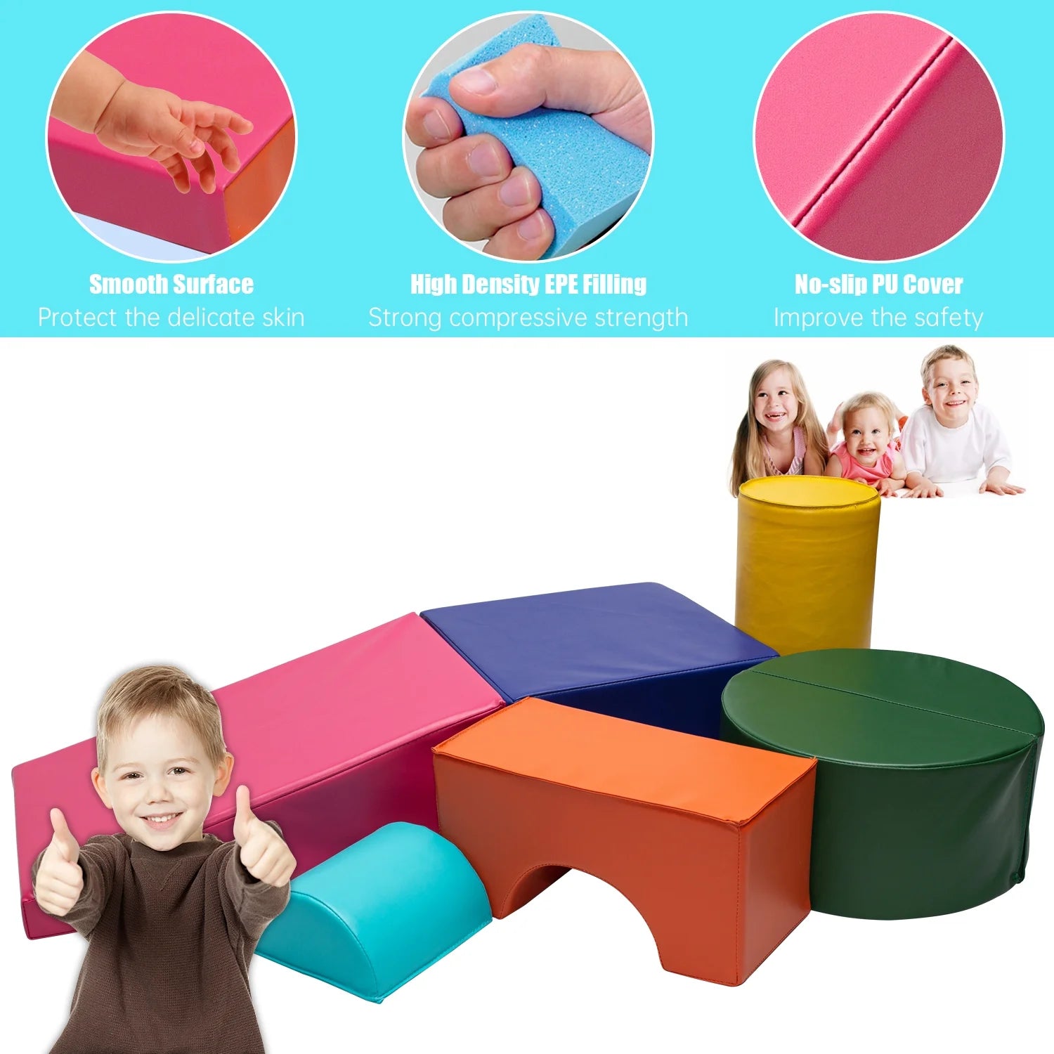 6PC Colourful Foam Play Set N440