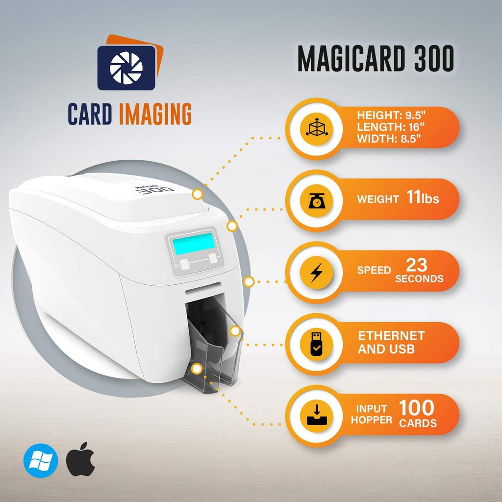 Dual Sided ID Card Printer Bundle B222668