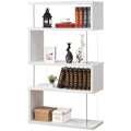 4 Shelf Glossy White Bookcase T42961