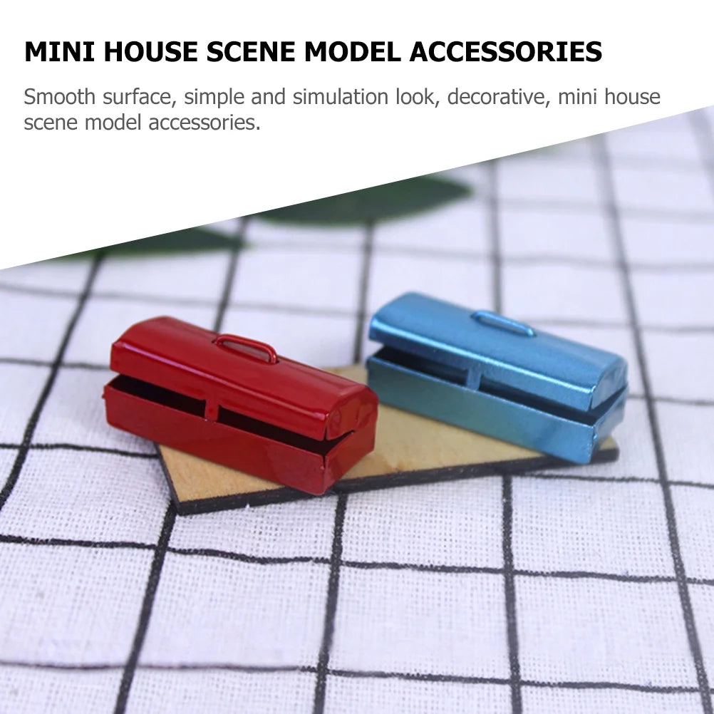 Red Iron Tiny Dollhouse Toolbox Set R598540