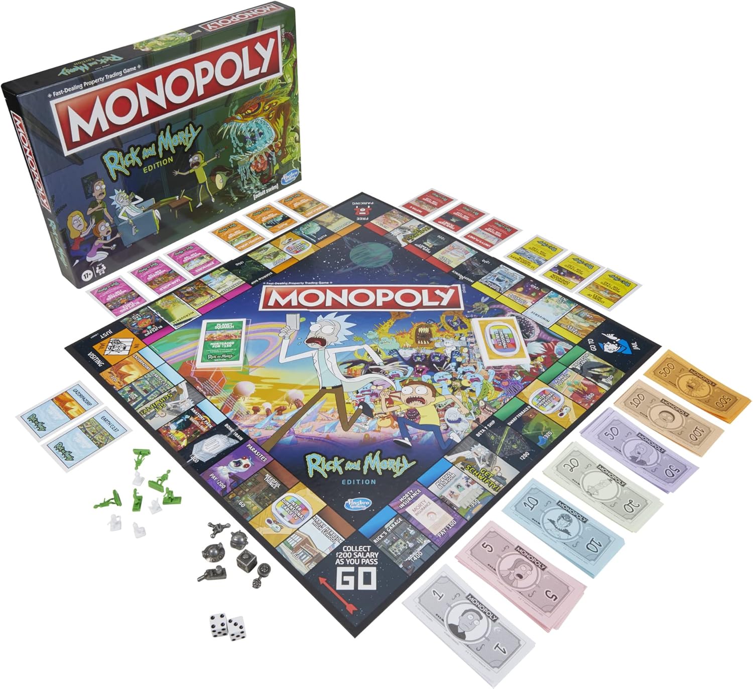 Monopoly Board Game with Collectible Tokens S30492